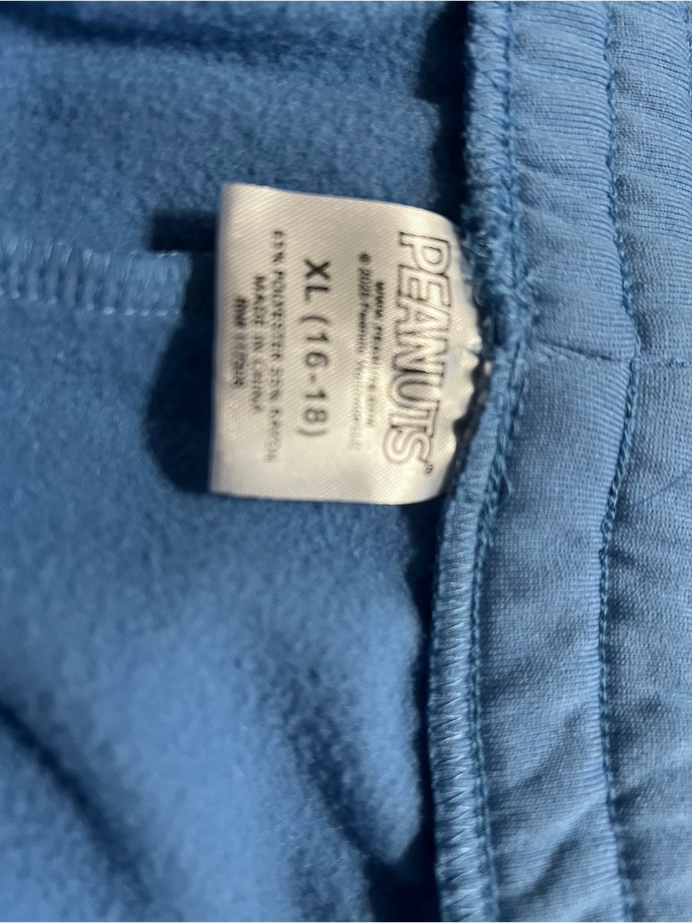 Peanuts Light Blue Snoopy & Woodstock Jogger Pants - Picture 3 of 3
